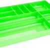 OEM TOOLS 22213 10-Compartment Low-Profile Drawer Organizer Tray | Organize Tools and Small Parts for Work, Transport, or in Your Tool Chest | High Impact ABS Construction | Green