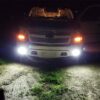Alla Lighting 2800lm H8 H11 LED Fog Lights Bulbs Xtreme Super Bright High Power COB-72 Cars Trucks H16 H11 LED Foglights DRL Replacement, 6500K Cool Xenon White