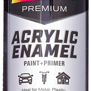 Dupli-Color-EPAE10100 Semi-Gloss Black Premium Acrylic Enamel Spray Paint, 12 oz, 6 Pack
