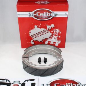 Hi-Caliber Powersports Parts WATER GROOVED Rear Brake Shoes & Springs for the 1985-1987 Honda ATC 250ES 250SX 250 Big Red