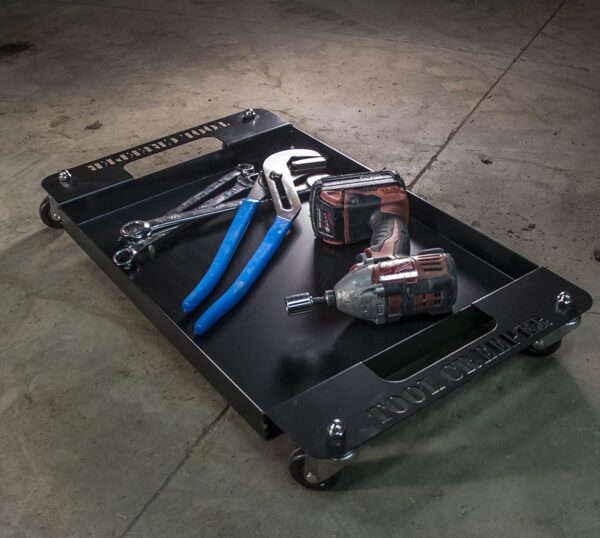 Tool Creeper The Professional, Heavy Duty Steel 15"x 20" Rolling Tool Tray