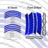 MC Motoparts Rim Stripes Wheel Decal Stickers 17 inch Rim Tape GP02 For KATANA SV650X SV650 VSTROM 250 (Racing Blue)