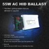 Innovited 2x 55W AC Digital Slim Ballast with HID xenon bulb x 1 pair bundle H11 H9 H8 6000K Diamond White