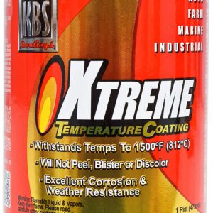 KBS Coatings 65328 Pure White Xtreme Temperature Coating - 1 Pint